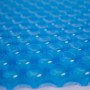 Detailaufnahme einer hellblauen Evolution Solarplane für ovale Pools, 640x366cm, 300µm.