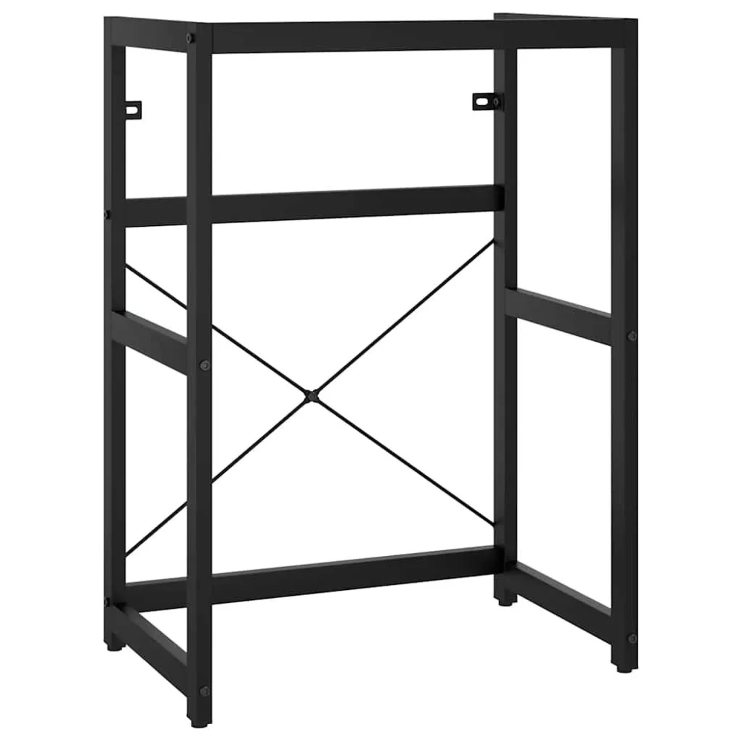 vidaXL Badezimmer Waschtischgestell Schwarz 59x38x83 cm Eisen 338500