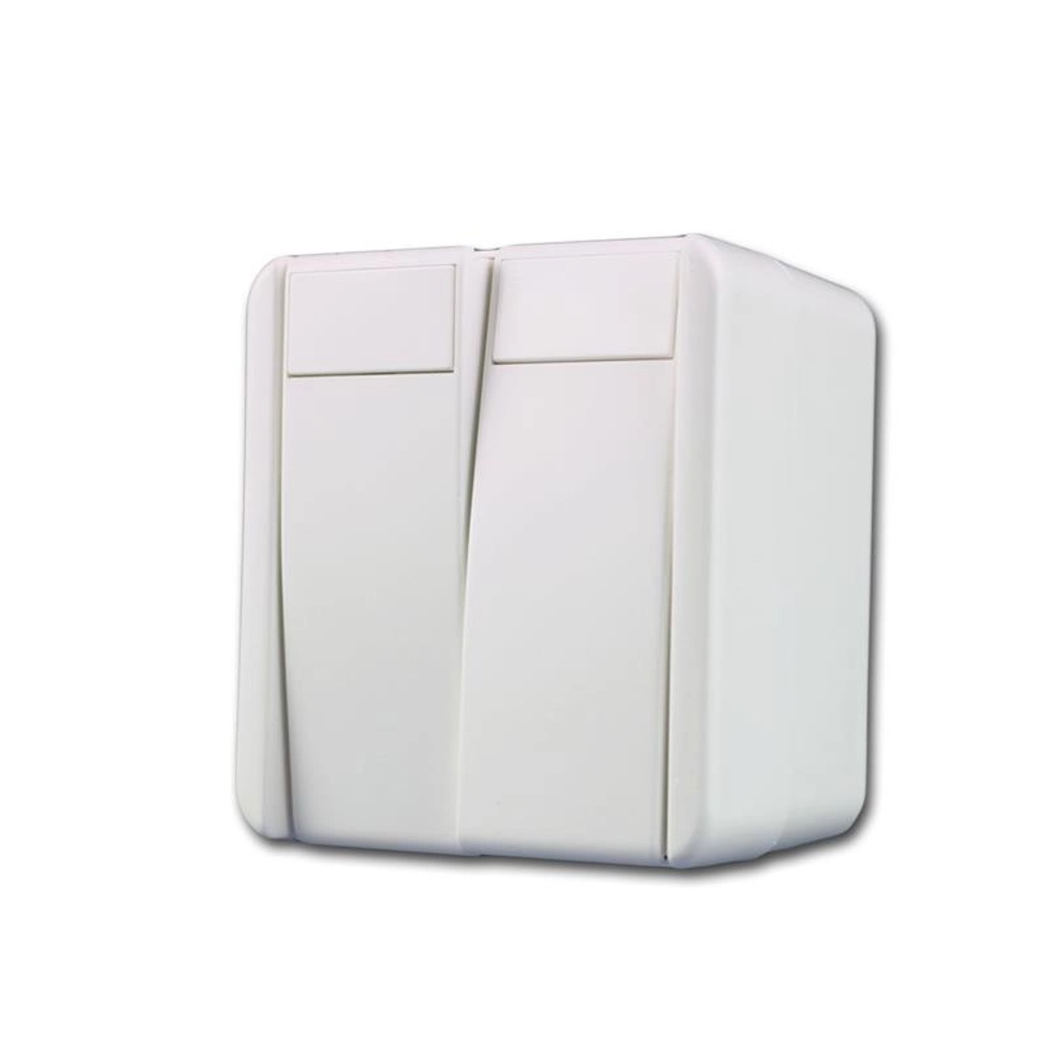 TEM Fontana Doppel Wechsel Schalter Weiß 250V10A