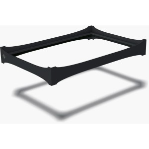 Schwarzer Eurobox-System Adapterring für 60x40 cm Boxen zur Volumenvergrößerung.