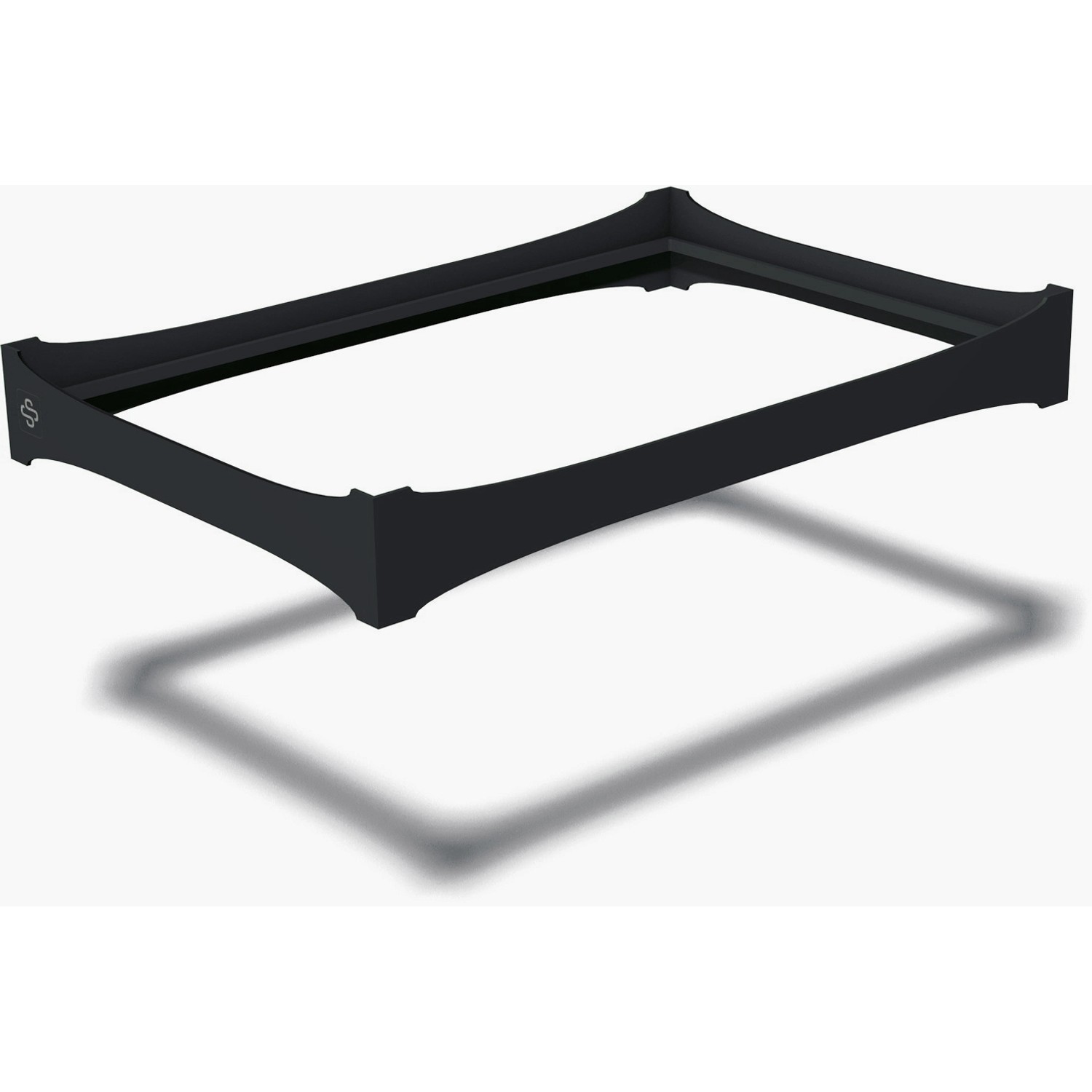 Schwarzer Eurobox-System Adapterring für 60x40 cm Boxen zur Volumenvergrößerung.