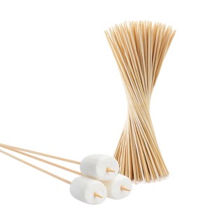 BigDean 100 Lagerfeuerspieße 90 cm aus Bambus Holzspieße XXL Stöcke Grillspieße Schaschlik Spieße Bambusspieße Stockbrot Spieße Ideal für Marshmallows
