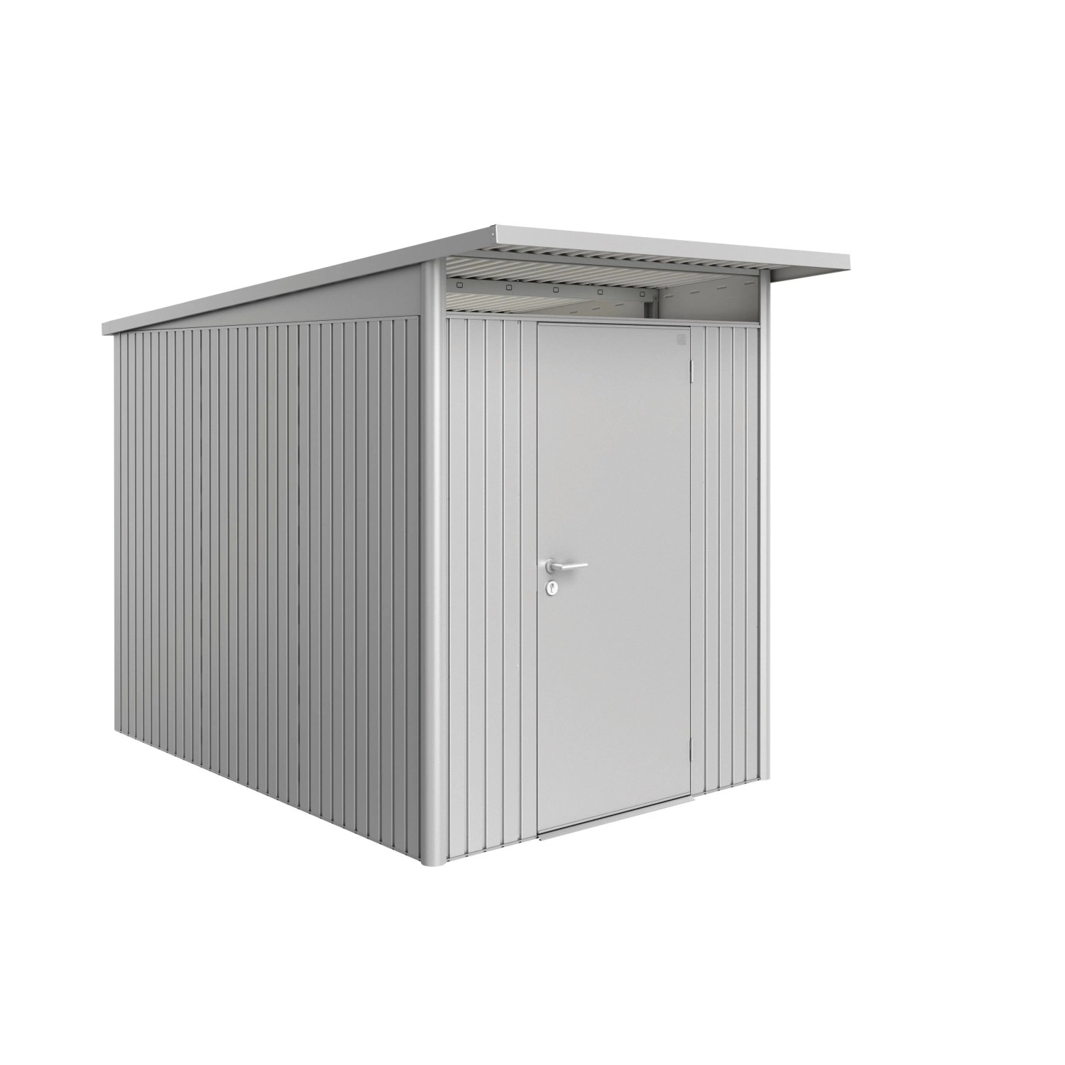 Biohort Metall-Gerätehaus AvantGarde Gr. A3 silber-metallic Standardtür günstig online kaufen