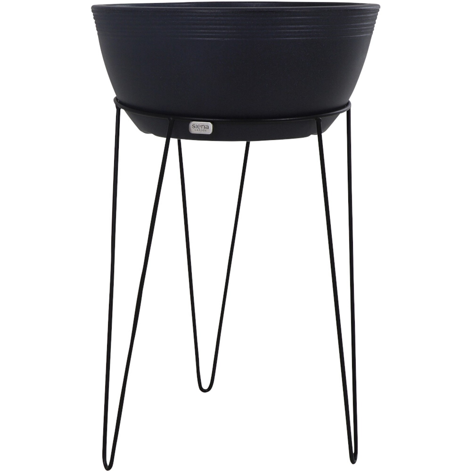 Siena Garden Pflanzenständer Riga Ø 31 cm x 50 cm Schwarz kaufen bei OBI