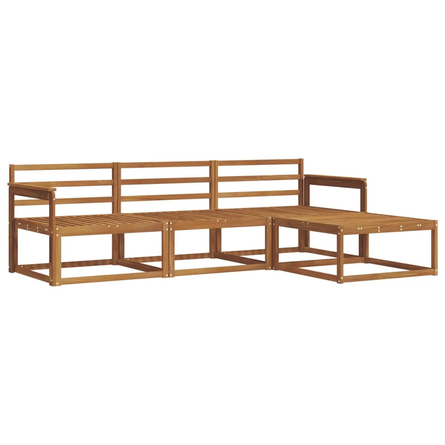 vidaXL Outdoor-Sofagarnitur 4-Tlg Natur Massivholz Akazie 3367392