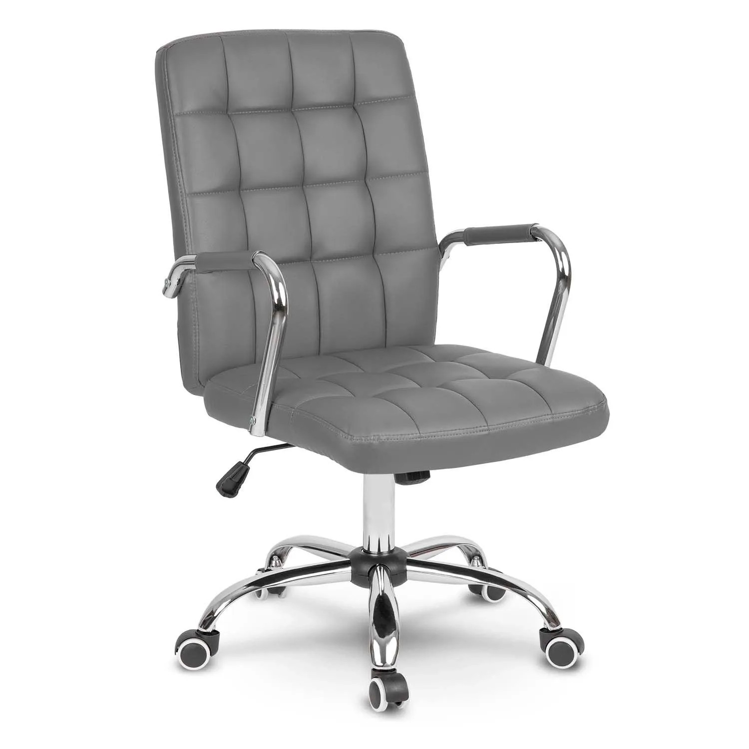 Sofotel Benton Bürostuhl Aus Grauem Leder