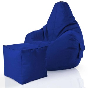Green Bean Sitzhocker 2er Set Cozy + Cube 70 x 80 x 90 cm Wetterfest Blau
