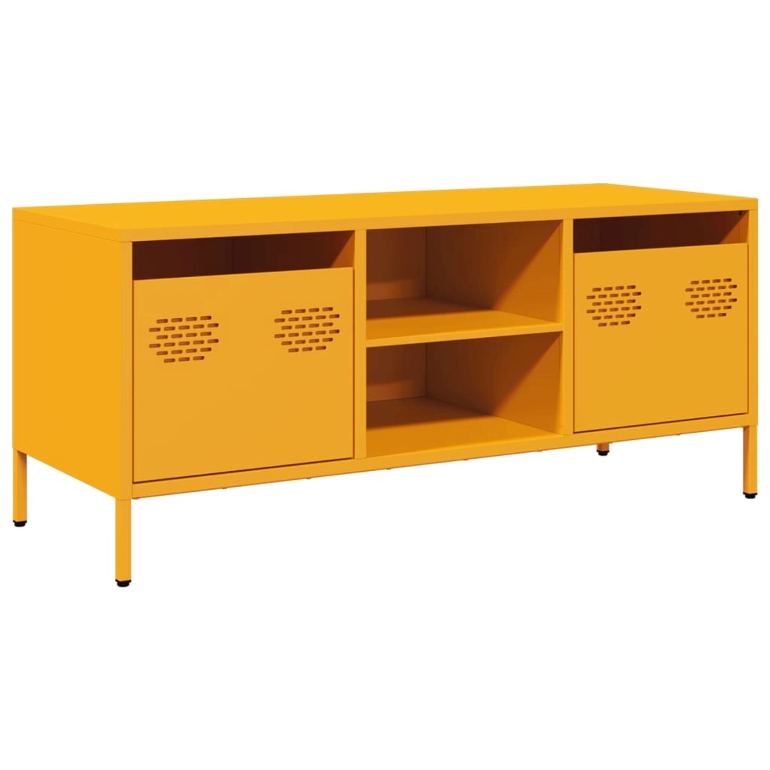 vidaXL TV-Schrank Senfgelb 101,5x39x43,5 cm Kaltgewalzter Stahl 851301 günstig online kaufen