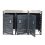 PROREGAL Mülltonnenbox 3er 110x175x62cm 80-240 Liter_7