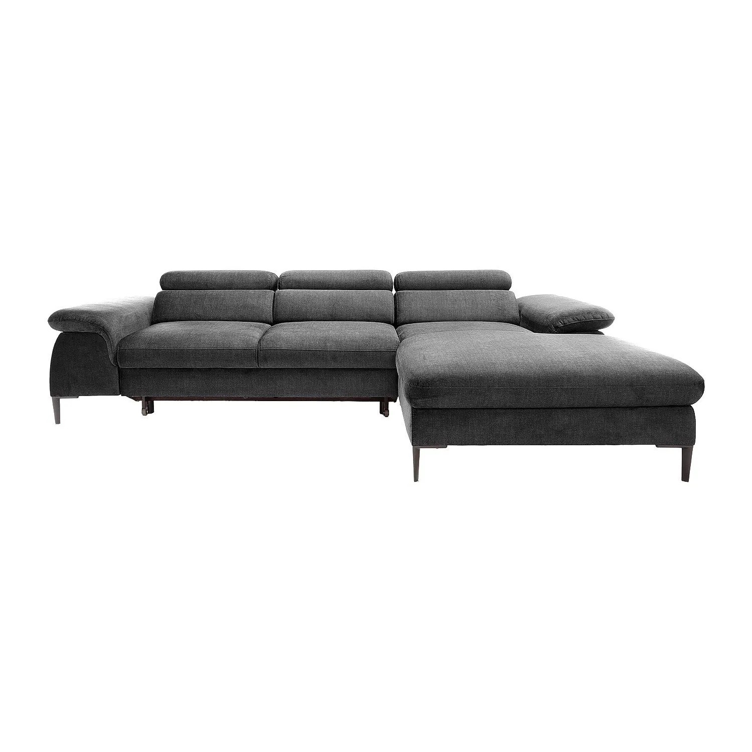 Vente-unique Schlafsofa Sepina Anthrazitgrau 288 cm