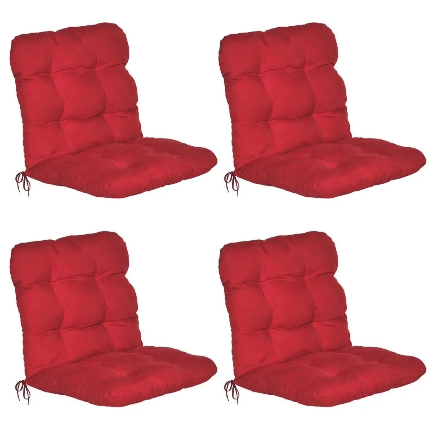 Beautissu Flair HL Hochlehner 120x50x8cm Rot 8tlg