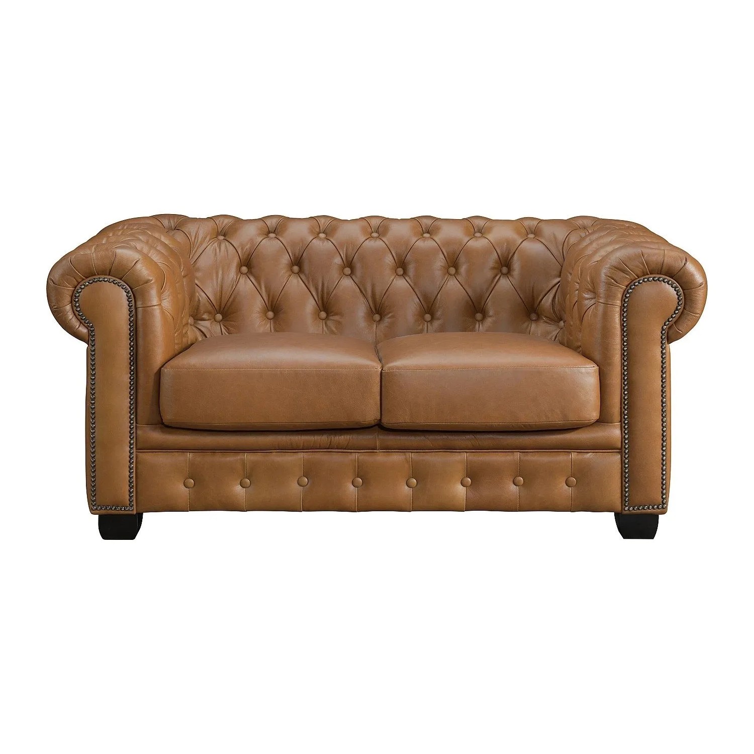 Vente-unique Sofa Ohne Schlafmöglichkeit Brenton Camel 160 cm