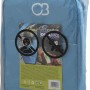 Blaue Connabride Kühltasche mit 14 Litern Volumen, ideal für den Transport von Lebensmitteln und Getränken.