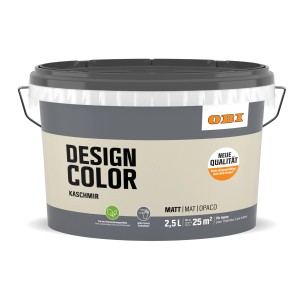 OBI Design Color Kaschmir, 2,5 l, matte, farbige Innenfarbe für Wände.