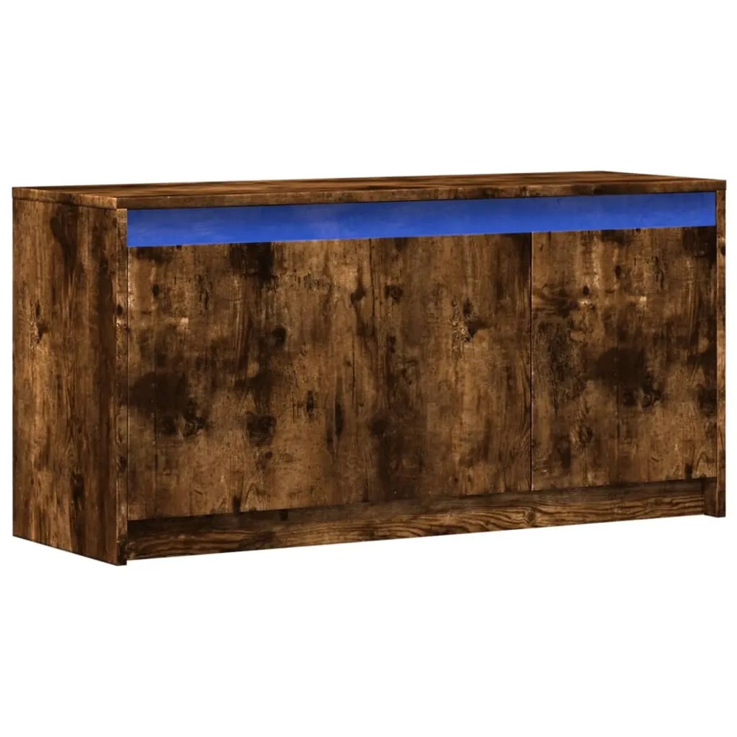 vidaXL TV-Schrank mit LED-Beleuchtung Räuchereiche 100x34x50 cm 852212