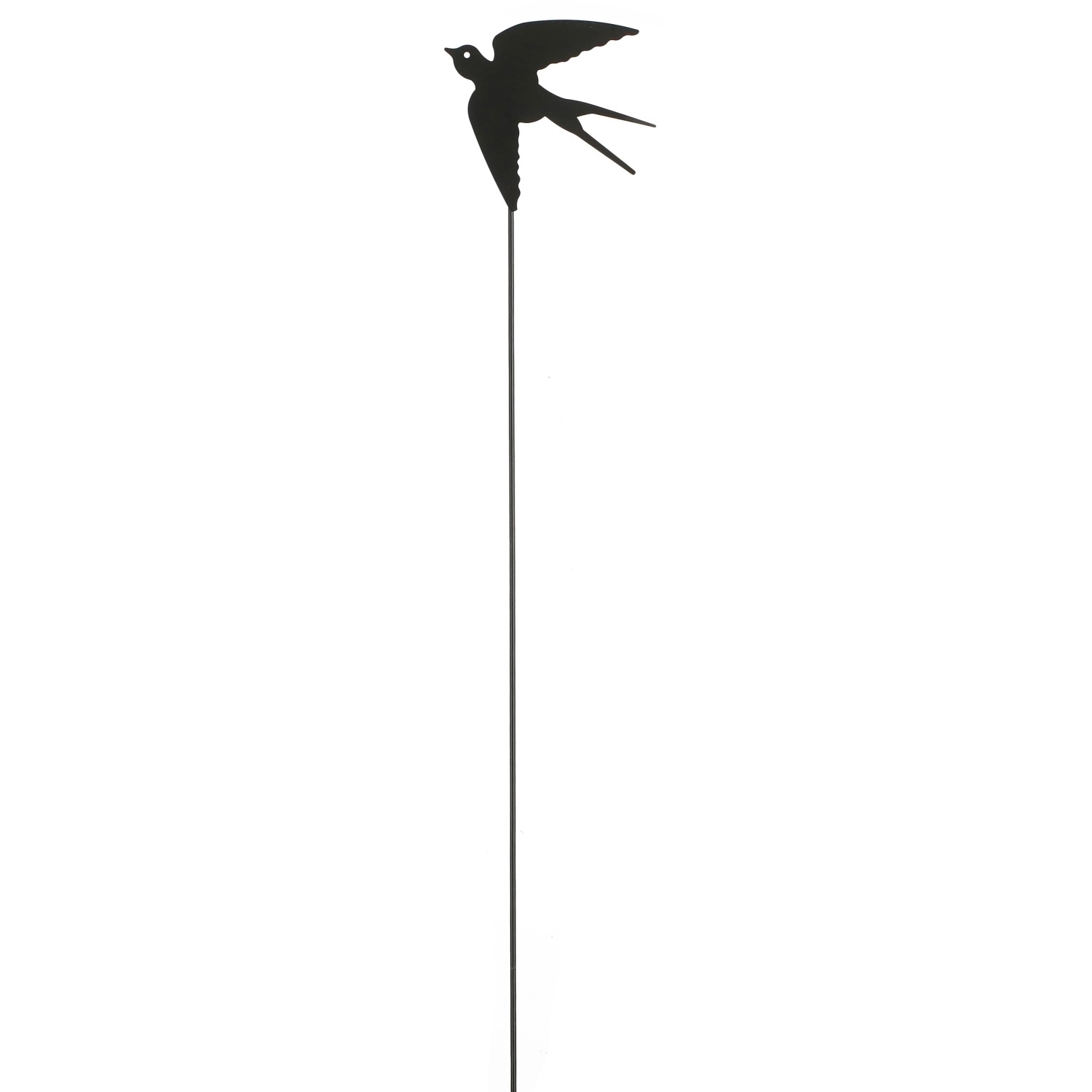 Mica Decorations Gartenstecker Schwalbe Schwarz 20 x 0,5 x 115 cm (LxBxH)