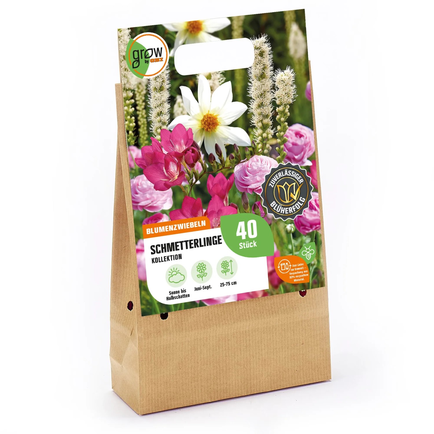 GROW by OBI Schmetterlinge-Kollektion Blumenzwiebeln, Höhe 25-75cm, in Papierverpackung.