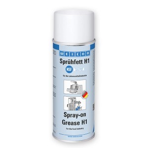 WEICON Sprühfett H1, 400ml Dose, Spezial-Spray für Lebensmittelindustrie, NSF-Zulassung.
