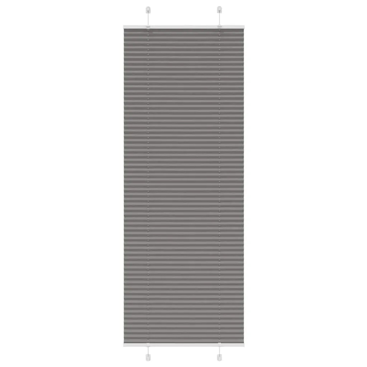 vidaXL Plissee Anthrazit 70x200 cm Stoffbreite 69,4 cm Polyester 4015103 günstig online kaufen