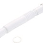Weißes Siphon Flexrohr 44,8 mm (G 1 1/2) Ø 50 mm aus Kunststoff für Spülbecken.