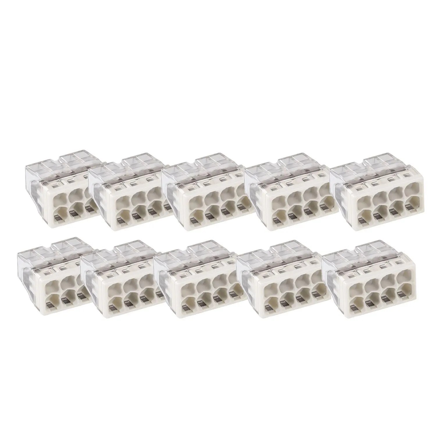 vasalat Set WAGO 2273 Verbindungsklemmen 8-polig 0,5-2,5 mm² Kunststoff 10 Stück