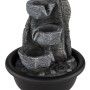 Globo Brunnen Fontana, 19 cm, schwarz matt. Dekorativer Zimmerbrunnen aus Kunststoff.