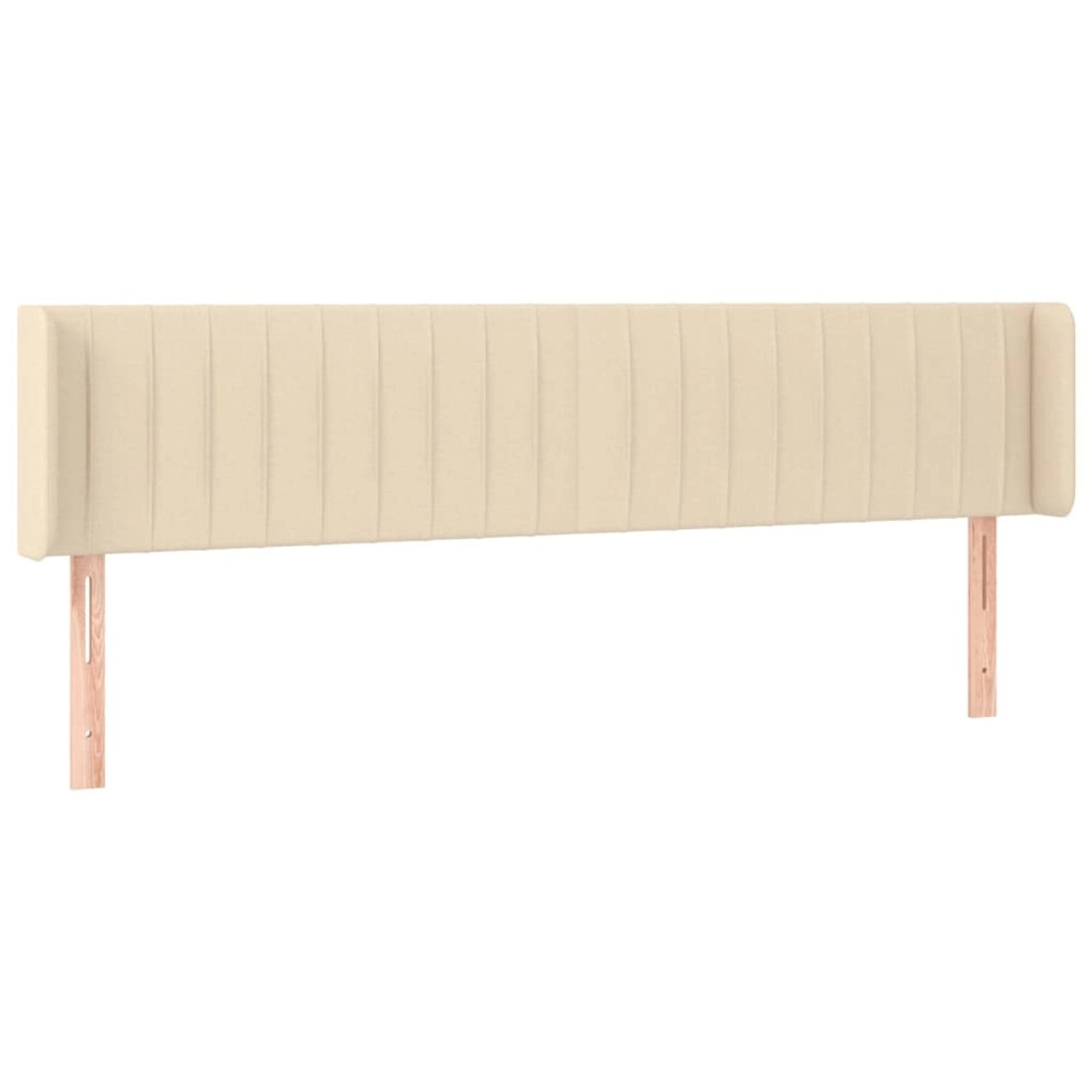 vidaXL LED Kopfteil Creme 163x16x78/88 cm Stoff 3123485