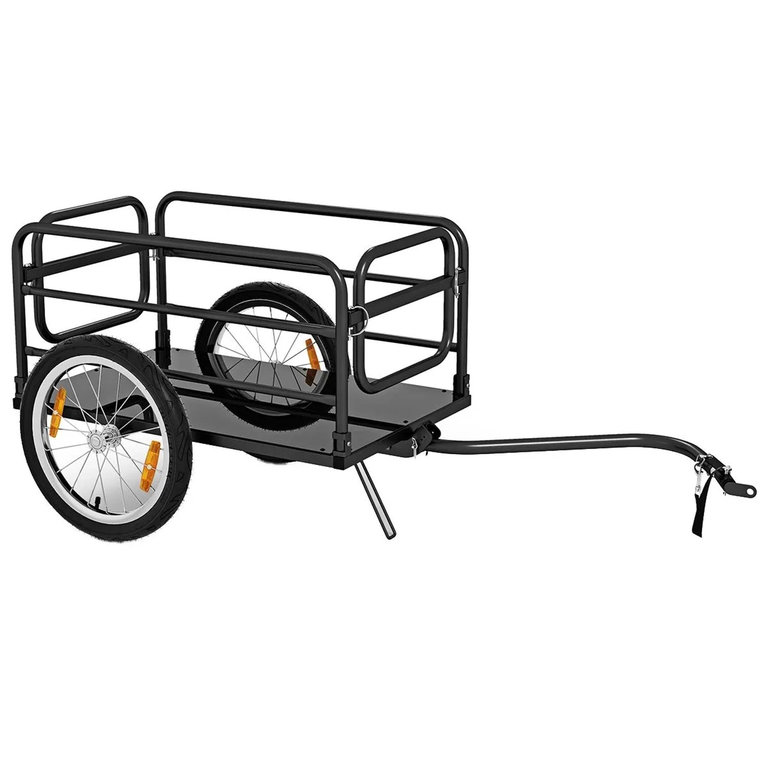 Costway Fahrradanhänger Klappbar mit Abdeckung & Kuppler 60 kg