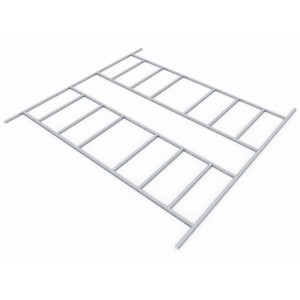 Pergart Bodenfundament Dresden II 1210 Alu für Gartenhaus, zur optimalen Ausrichtung und Verankerung.