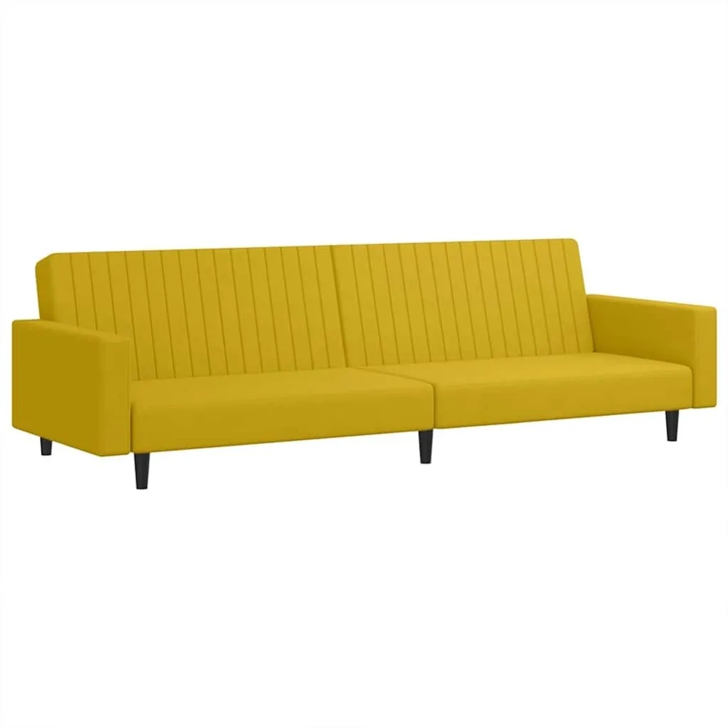 vidaXL Schlafsofa 2-Sitzer Gelb Samt 375944 günstig online kaufen