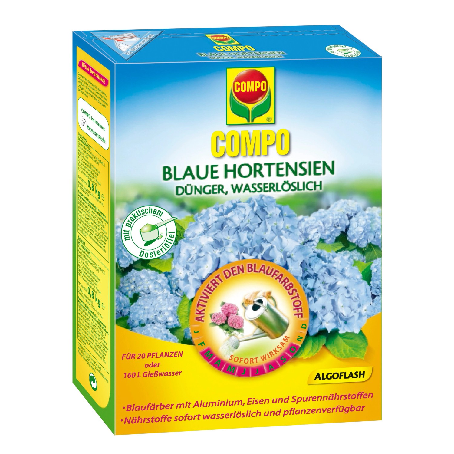 Compo Blaue Hortensien Dünger 800 g günstig online kaufen