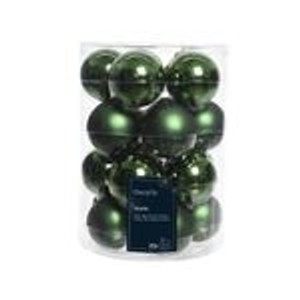 Kaemingk Weihnachtsbaumkugeln Glas  6 cm 20 Stueck Gruen
