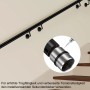 Schwarzer Handlauf an Treppe. Edelstahl-Verbinder ∅42,2 mm für Wandhandläufe wird montiert. Stabile Verbindung.