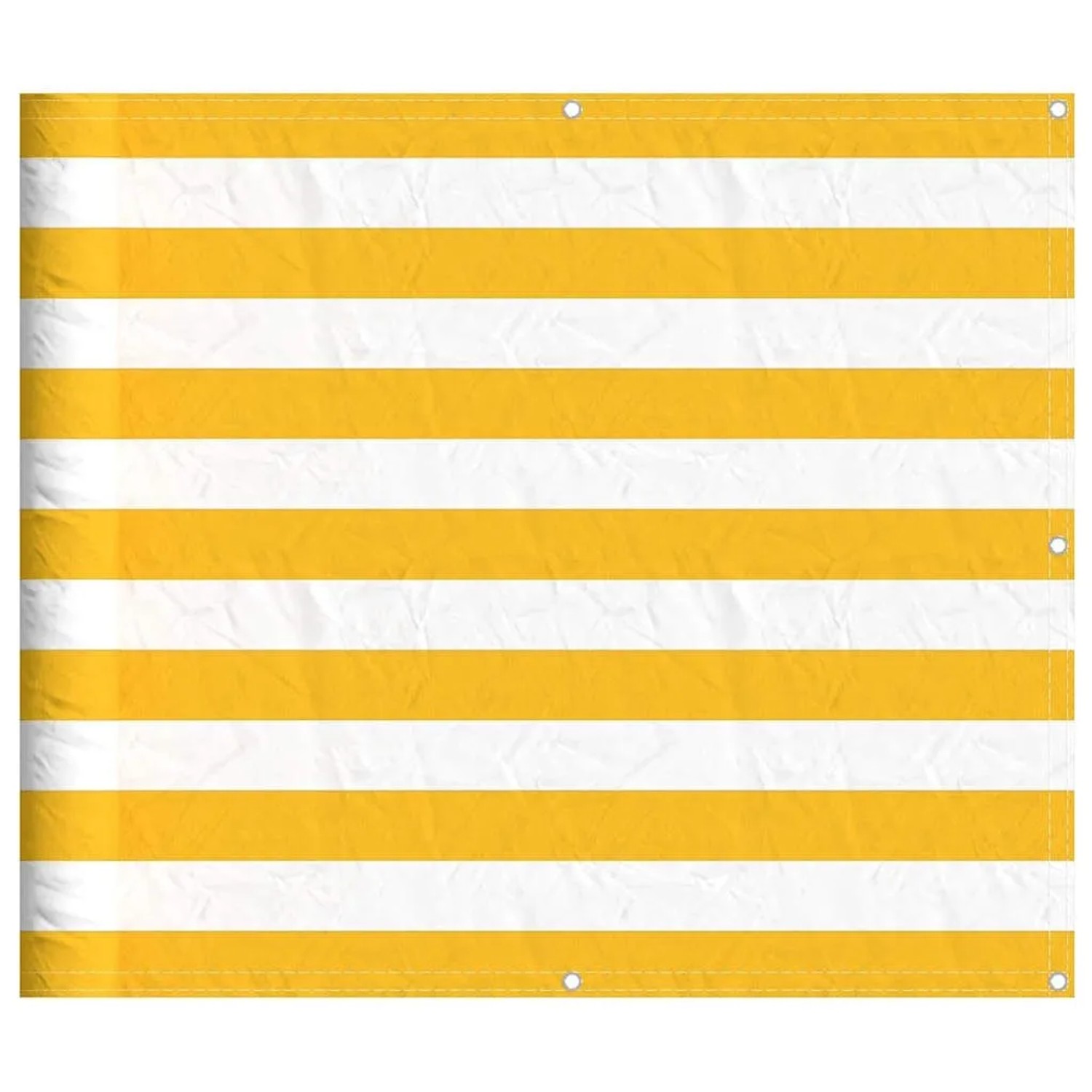 vidaXL Balkon-Sichtschutz Gelb und Weiß Gestreift 90x800 cm 42002043