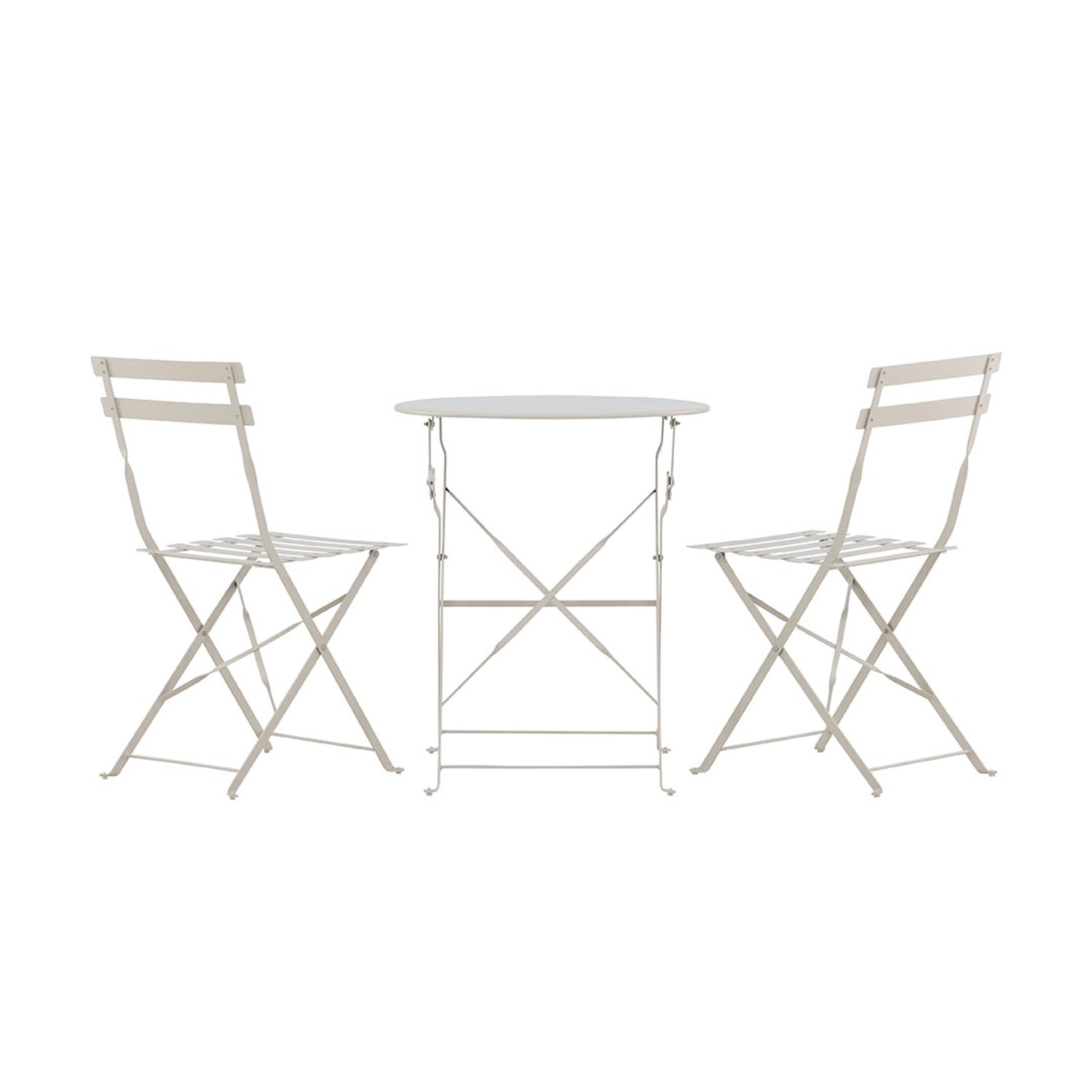 ebuy24 Tao Loungeset 1 Tisch 2 Stühle Beige Tisch cm H71xB60xT60 Stuhl cm H günstig online kaufen