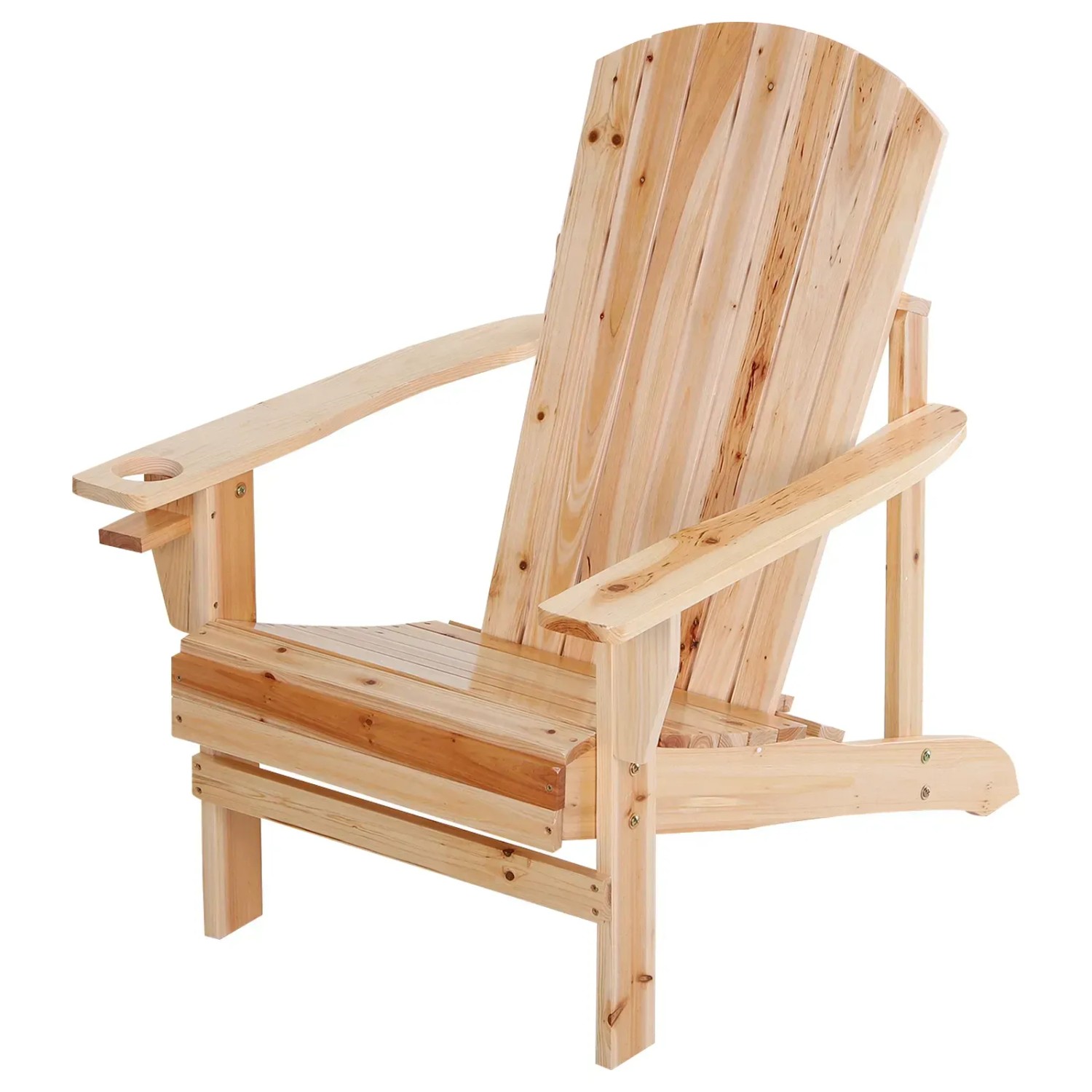 Outsunny Gartenstuhl Tannenholz 72,5B x 97T x 93H cm