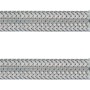 Flexibler Winkel-Anschlussschlauch, 18,6 mm (G 1/2) x 500 mm, aus Edelstahl für Trinkwasserinstallation.