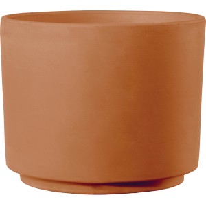 Deroma Cilindro Modul'o Pflanztopf aus Terrakotta, Ø 25,2 cm, Cotto.