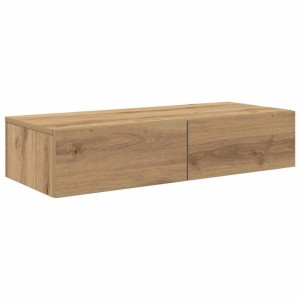 vidaXL Wandregal mit Schubladen Artisan-Eiche 80x33x17cm Holzwerkstoff 859985