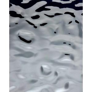 WALLFACE Wandpaneel 27027 OCEAN Silver, Metall-Optik, spiegelnd, silberfarben.
