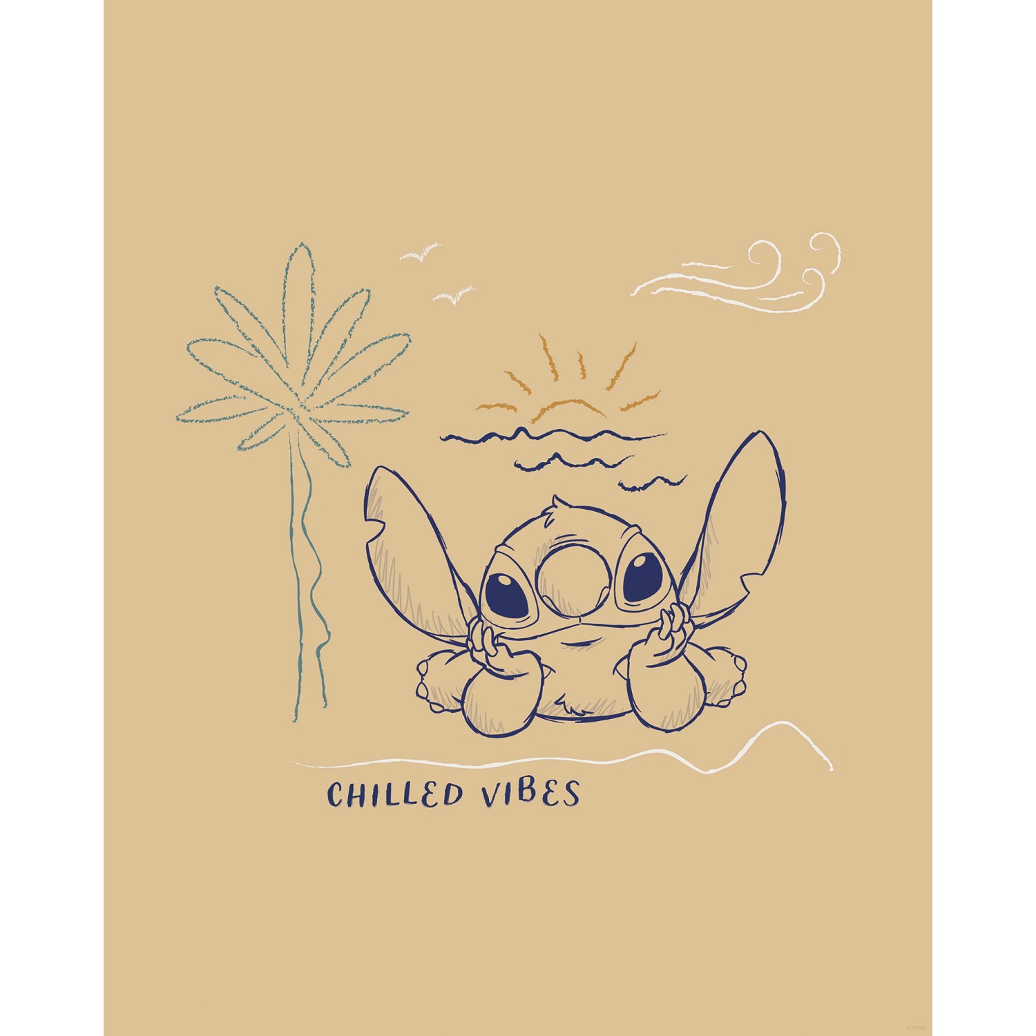 Komar Wandbild Disney Lilo and Stitch Chilled Vibes 40 cm x 50 cm günstig online kaufen