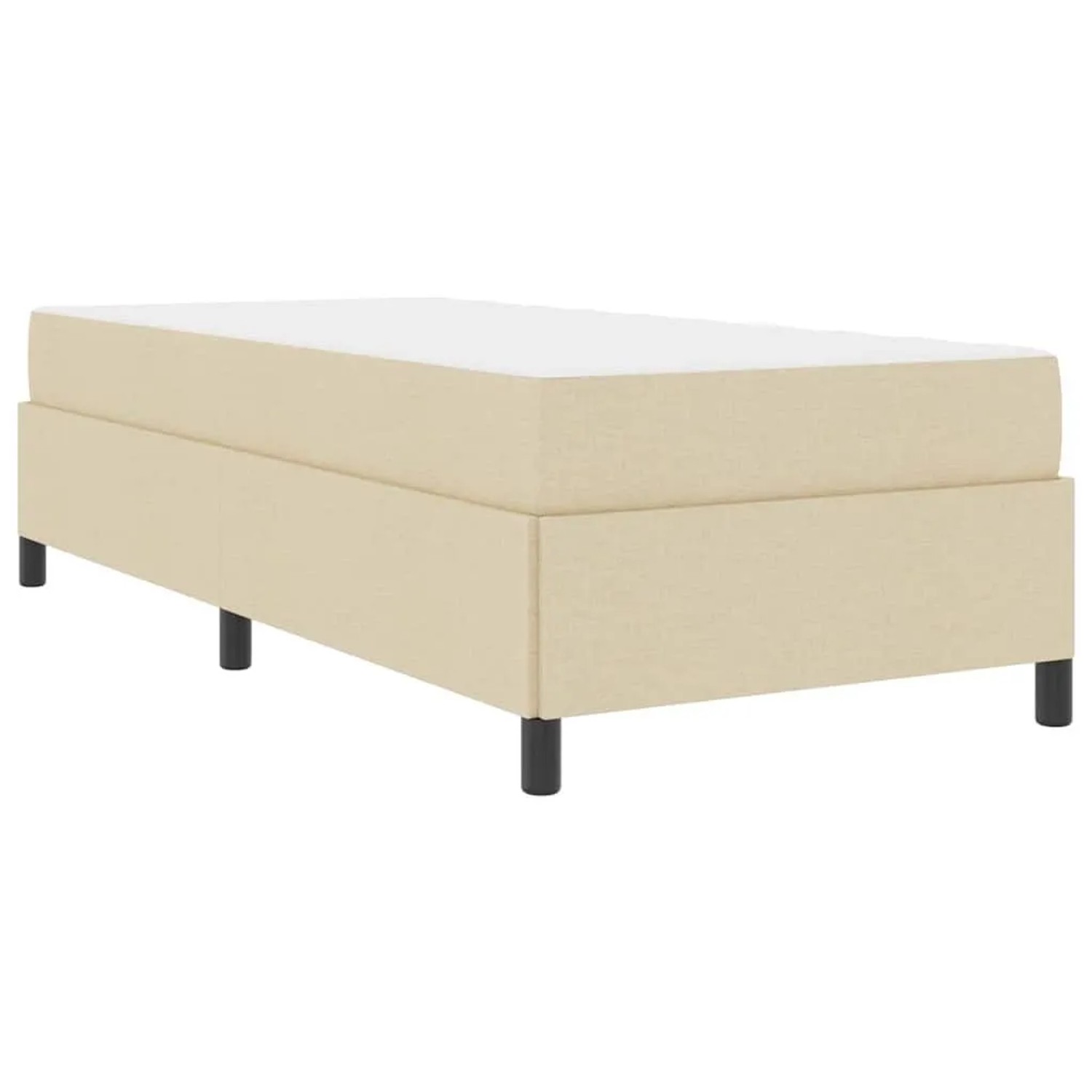 vidaXL Boxspringbett Creme 90 x 190 cm Stoff 3398827 günstig online kaufen