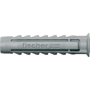 Grauer Fischer Spreizdübel SX 5x25, geeignet für Voll- und Lochbaustoffe.