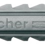 Grauer Fischer Spreizdübel SX 5x25, geeignet für Voll- und Lochbaustoffe.