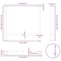 vidaXL Esstischbeine, 2 Stk., schwarz, Stahl, 70x72-73 cm, Maße und Details in der Abbildung.