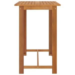 vidaXL Gartenbar-Tisch aus Akazienholz, Teil des 7-tlg. Sets