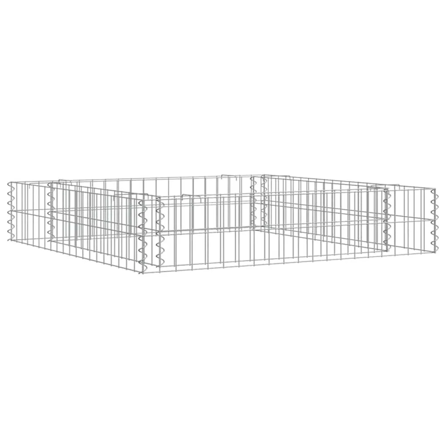 Furnicato Gabionen-hochbeet Verzinkter Stahl 100x100x20 Cm_7
