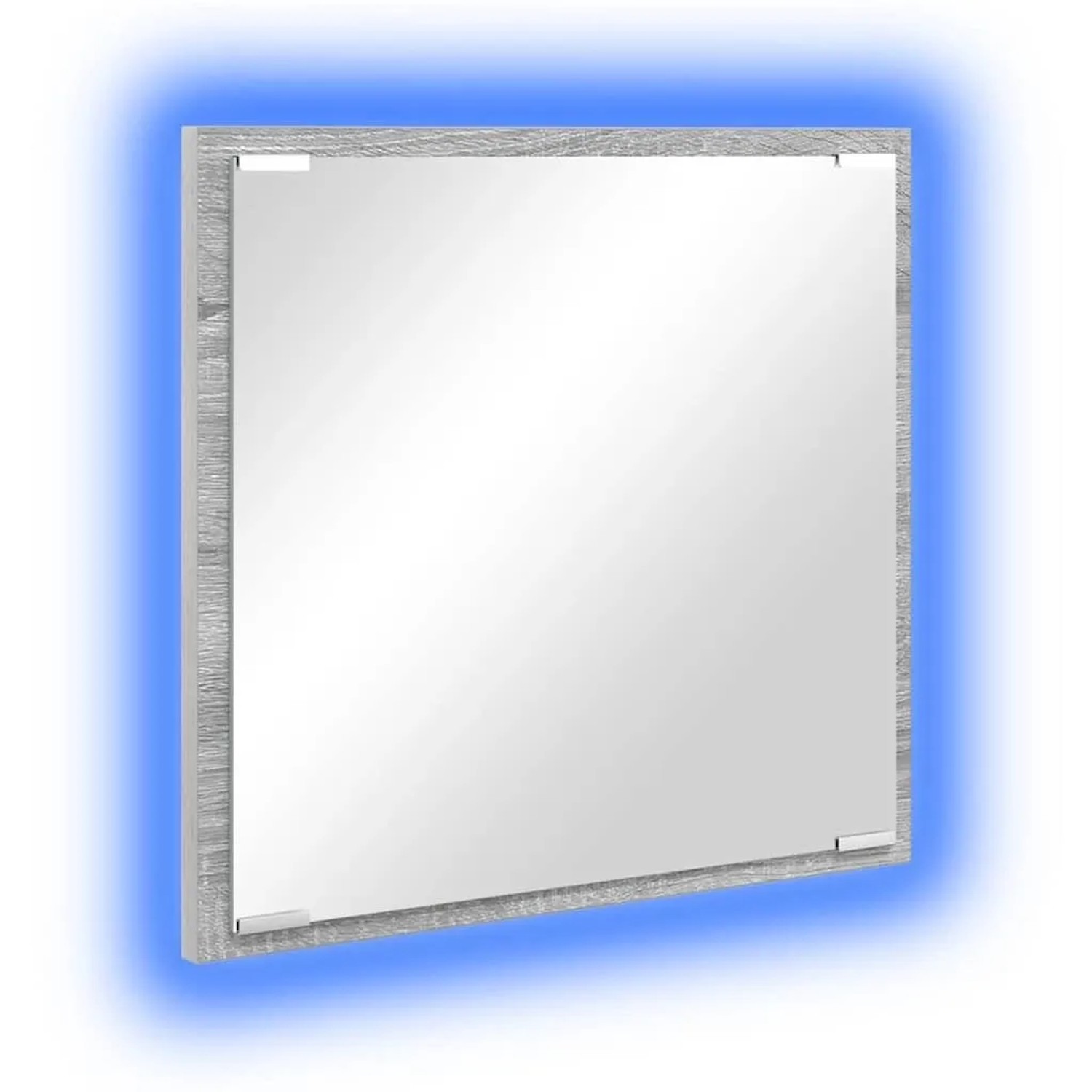 vidaXL LED-Badezimmerspiegel Graues Sonoma 40 x 37 x 8,5 cm 822926