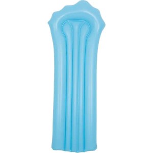 Hellblaue SunClub Raindrop Luftmatratze, 179x70 cm, aufblasbare Schwimmliege.