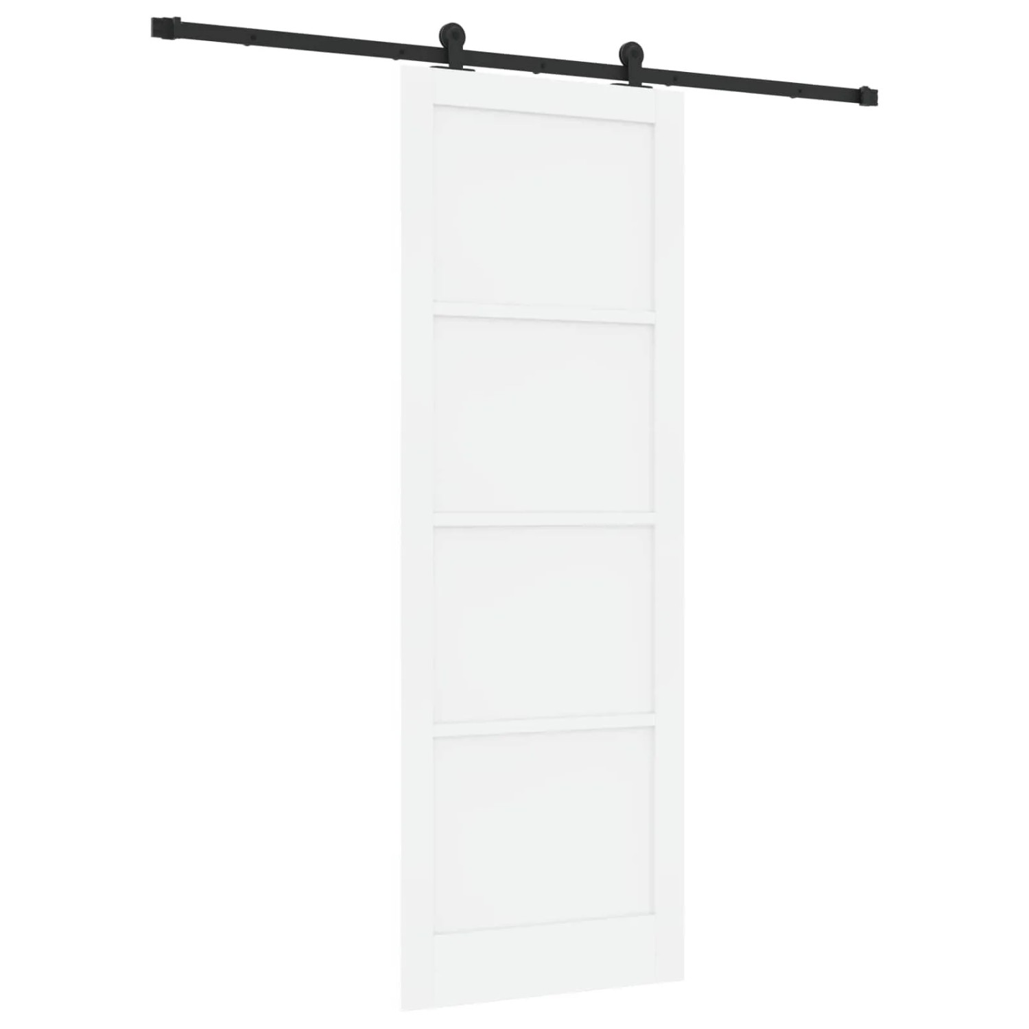 vidaXL Schiebetür ORKDAL Weiß 83 x 232 cm Massives Kiefernholz 3445500